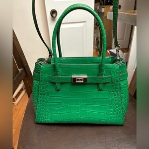 Kate Spade Lucia Croc embossed medium satchel